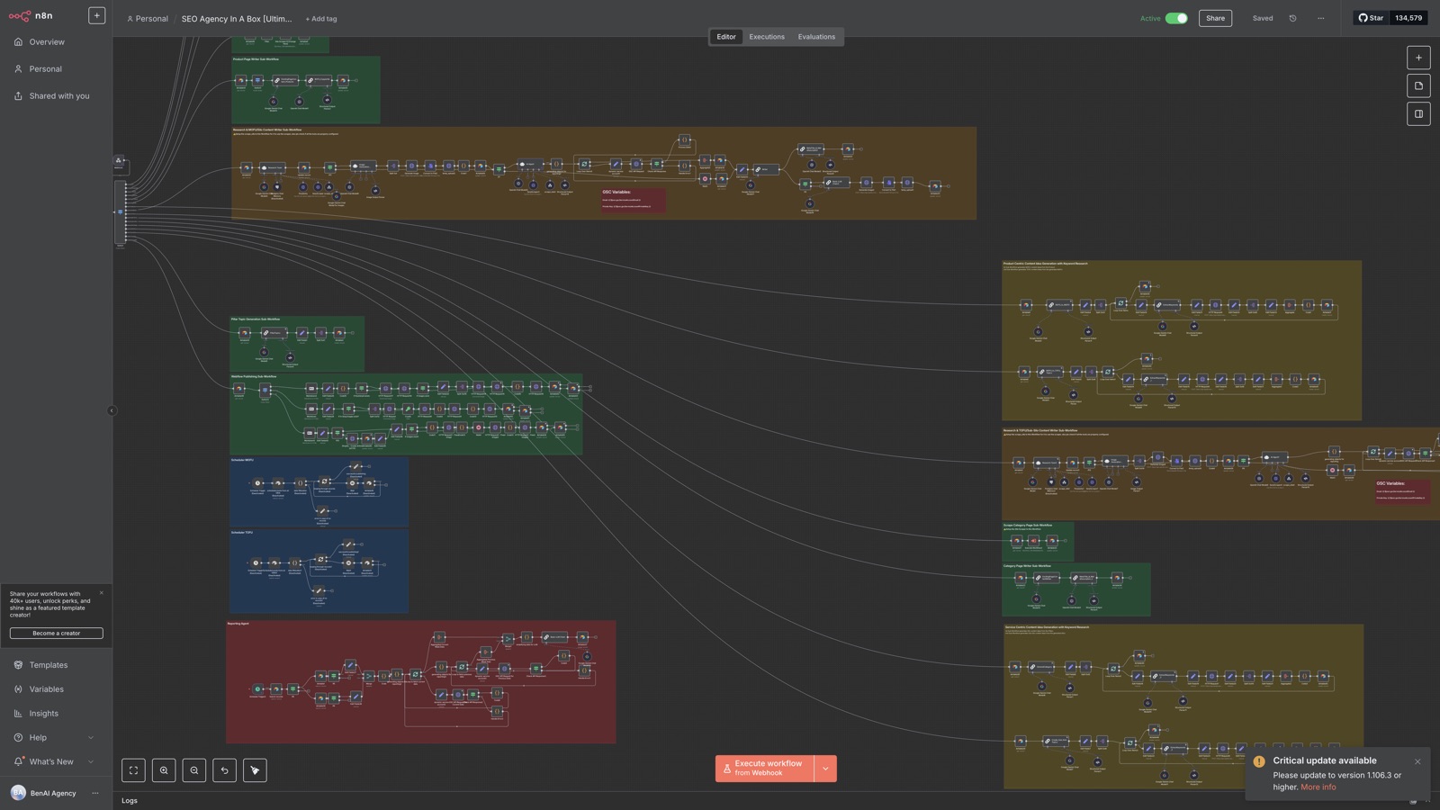 The same system, deeper in — branches, state, retries.